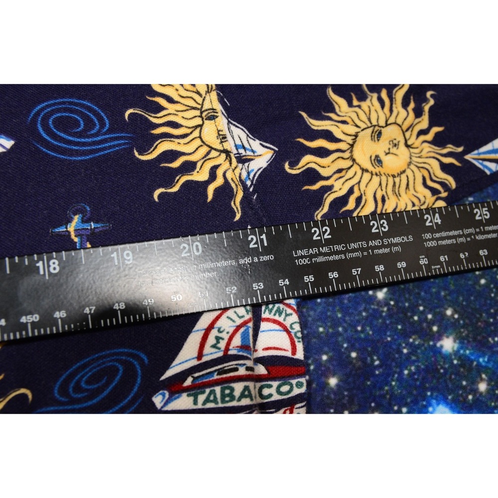 Vintage Tabasco Polo Shirt Mens XL Blue Nautical Sun Sailboat Print Graphic‎ 90s - Picture 7 of 8